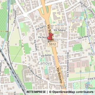Mappa Via Bolzano, 37, 38121 Trento, Trento (Trentino-Alto Adige)