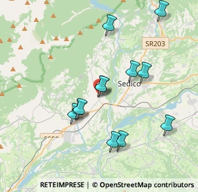 Mappa Piazza Giuseppe Giacomo Alvisi, 32035 Meano BL, Italia (3.455)