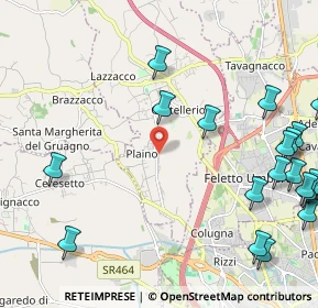 Mappa Via dei Faggi, 33010 Pagnacco UD, Italia (3.0135)