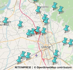 Mappa Via dei Faggi, 33010 Pagnacco UD, Italia (9.702)