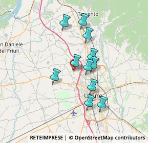 Mappa Via dei Faggi, 33010 Pagnacco UD, Italia (5.76273)