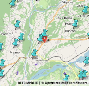 Mappa Via E. Fermi, 32036 Sedico BL, Italia (3.387)