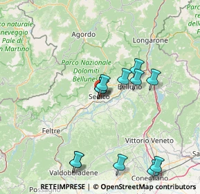 Mappa Via E. Fermi, 32036 Sedico BL, Italia (15.0225)