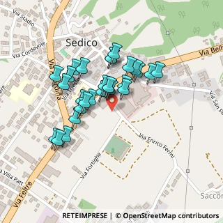 Mappa Via E. Fermi, 32036 Sedico BL, Italia (0.18276)