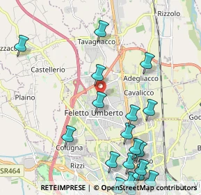 Mappa Via Traiano, 33010 Feletto Umberto UD, Italia (2.743)
