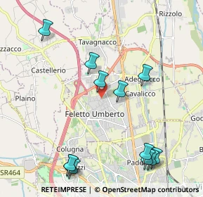 Mappa Via Traiano, 33010 Feletto Umberto UD, Italia (2.4125)