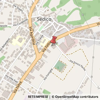 Mappa Via Feltre, 3a, 32036 Sedico, Belluno (Veneto)