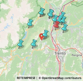 Mappa Strada dei Laghi di Lamar, 38070 Terlago TN, Italia (7.45857)