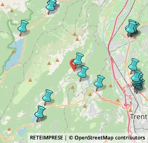 Mappa Strada dei Laghi di Lamar, 38070 Terlago TN, Italia (5.742)