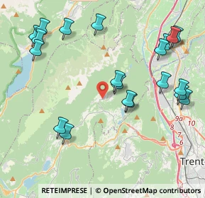 Mappa Strada dei Laghi di Lamar, 38070 Terlago TN, Italia (4.737)