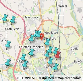 Mappa Via L'Aquila, 33010 Tavagnacco UD, Italia (2.5265)