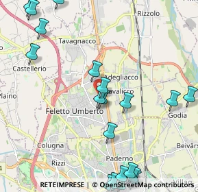 Mappa Via L'Aquila, 33010 Tavagnacco UD, Italia (2.7675)