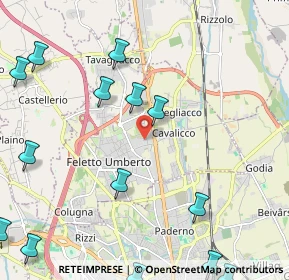 Mappa Via L'Aquila, 33010 Tavagnacco UD, Italia (2.98429)