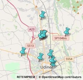 Mappa Via L'Aquila, 33010 Tavagnacco UD, Italia (2.94818)