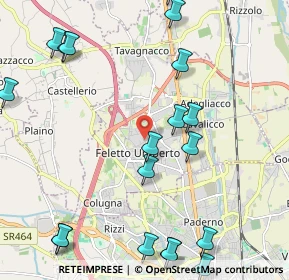 Mappa Frazione Feletto Umberto, 33010 Tavagnacco UD, Italia (2.73105)