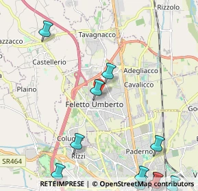 Mappa Frazione Feletto Umberto, 33010 Tavagnacco UD, Italia (3.17909)
