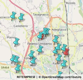 Mappa Frazione Feletto Umberto, 33010 Tavagnacco UD, Italia (2.314)