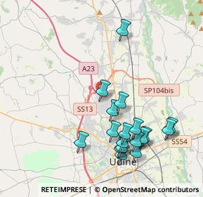 Mappa Frazione Feletto Umberto, 33010 Tavagnacco UD, Italia (4.14611)