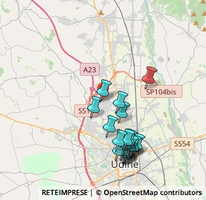 Mappa Frazione Feletto Umberto, 33010 Tavagnacco UD, Italia (3.8355)