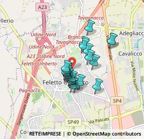 Mappa Frazione Feletto Umberto, 33010 Tavagnacco UD, Italia (0.575)