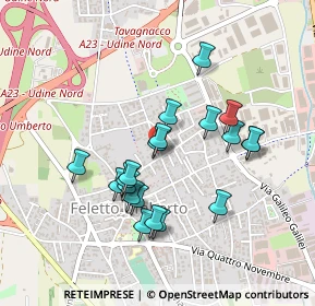 Mappa Frazione Feletto Umberto, 33010 Tavagnacco UD, Italia (0.3985)