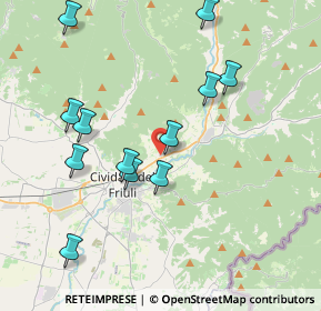 Mappa Via Borgo Viola, 33043 Cividale del Friuli UD, Italia (3.97833)