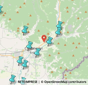 Mappa Via Borgo Viola, 33043 Cividale del Friuli UD, Italia (5.31667)