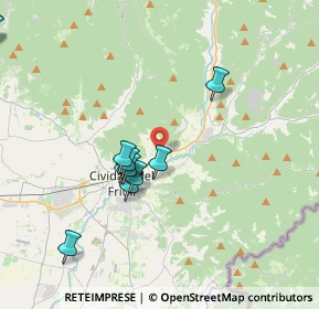 Mappa Via Borgo Viola, 33043 Cividale del Friuli UD, Italia (4.51917)