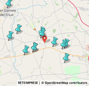 Mappa Via Udine, 33034 Fagagna UD, Italia (3.7275)