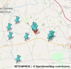 Mappa Via Udine, 33034 Fagagna UD, Italia (3.55)