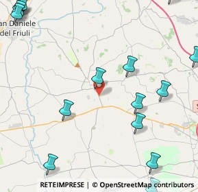 Mappa Via Udine, 33034 Fagagna UD, Italia (6.903)