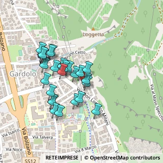 Mappa Via della Loggetta, 38121 Trento TN, Italia (0.20741)