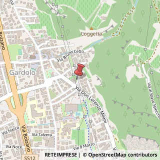 Mappa Via della Loggetta, 12a, 38121 Trento, Trento (Trentino-Alto Adige)