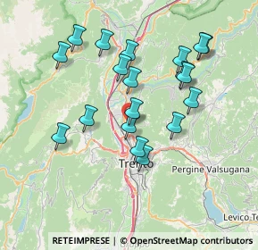 Mappa Via della Loggetta, 38121 Trento TN, Italia (6.88158)