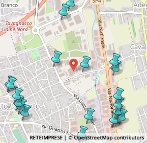Mappa Via Enrico Fermi, 33010 Tavagnacco UD, Italia (0.7415)