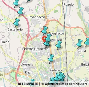 Mappa Via Enrico Fermi, 33010 Tavagnacco UD, Italia (2.745)