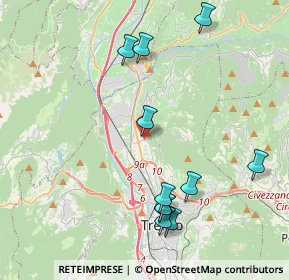 Mappa Via Don Lorenzo Milani, 38121 Trento TN, Italia (4.38364)