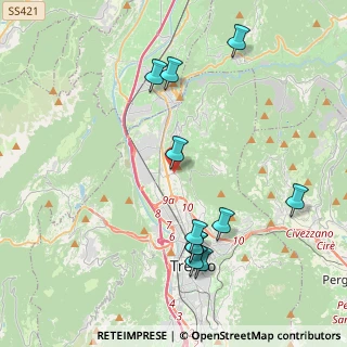 Mappa Via Savino Pedrolli, 38100 Trento TN, Italia (4.38364)