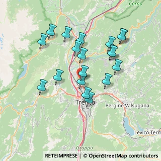 Mappa Via Savino Pedrolli, 38100 Trento TN, Italia (6.89)
