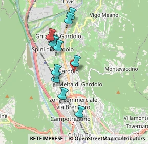 Mappa Via Monte Calisio, 38121 Trento TN, Italia (1.63636)