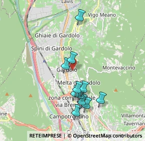 Mappa Via Monte Calisio, 38121 Trento TN, Italia (1.71091)