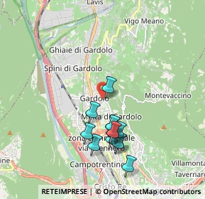 Mappa Via Monte Calisio, 38121 Trento TN, Italia (1.70615)