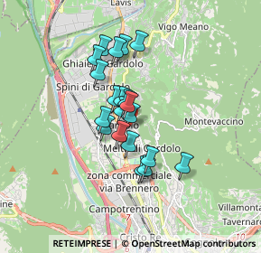 Mappa Via Monte Calisio, 38121 Trento TN, Italia (1.222)