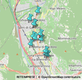 Mappa Via Monte Calisio, 38121 Trento TN, Italia (1.28083)