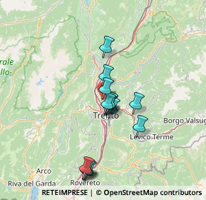 Mappa Via Monte Calisio, 38121 Trento TN, Italia (11.74786)