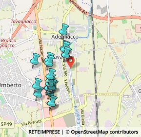 Mappa Via della Roggia, 33010 Feletto Umberto UD, Italia (0.8355)