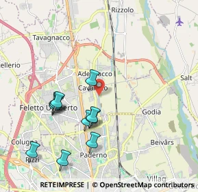 Mappa Via della Roggia, 33010 Feletto Umberto UD, Italia (1.96545)