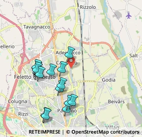 Mappa Via della Roggia, 33010 Feletto Umberto UD, Italia (1.964)