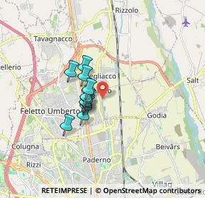 Mappa Via della Roggia, 33010 Feletto Umberto UD, Italia (1.07091)