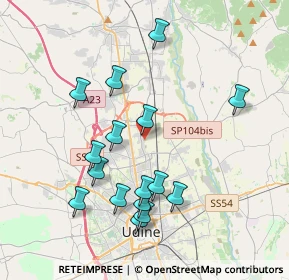 Mappa Via della Roggia, 33010 Feletto Umberto UD, Italia (3.8025)